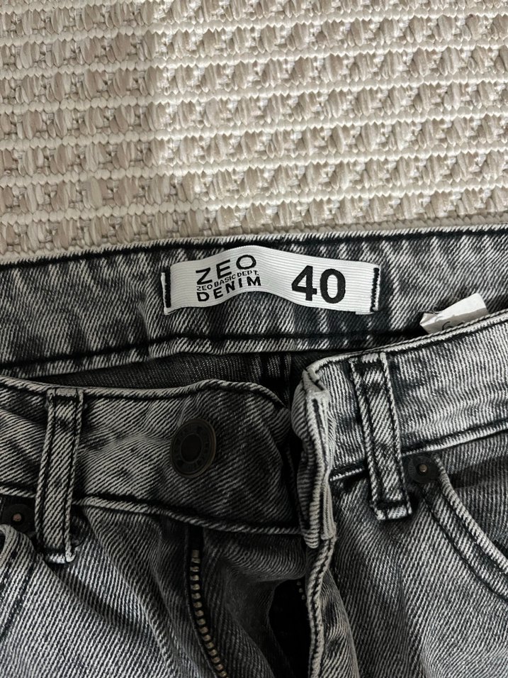 Gri Denim Kadın Regular Fit Jean - Görsel 3