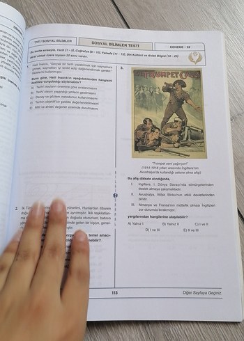 Beden Renk TYT Sosyal Bilimler Branş Denemeleri 30x20
