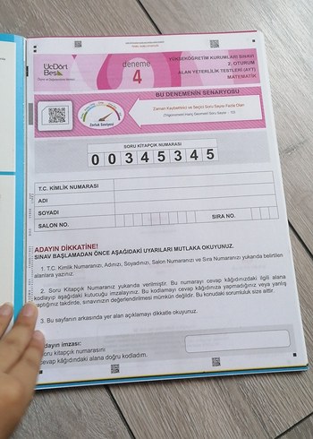 10 Adet AYT Matematik Deneme Kitabı