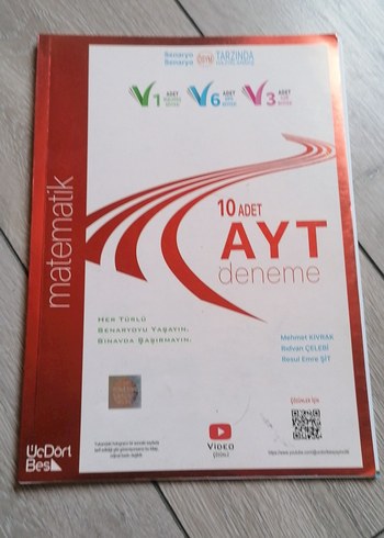 10 Adet AYT Matematik Deneme Kitabı