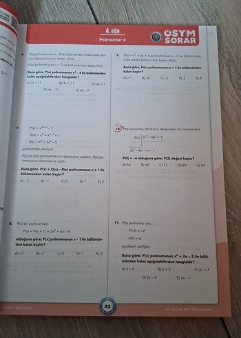 Beden Rehber Matematik ile 65 Günde AYT Matematik Kampı