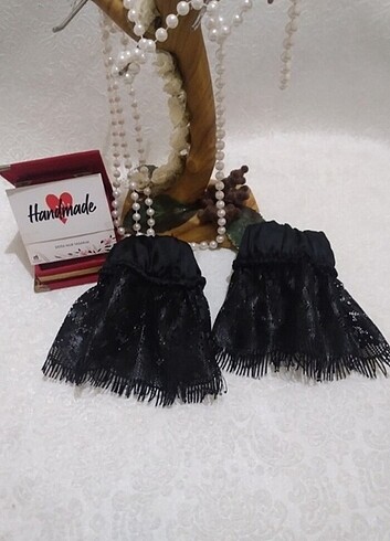 SİYAH KADIN MANŞET ELDİVEN - Görsel 3