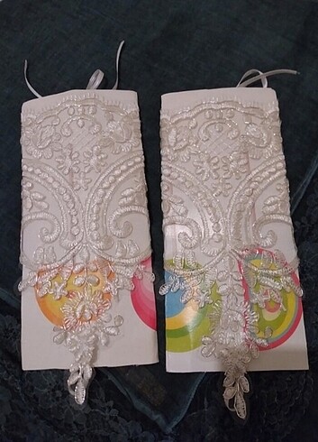 FRANSIZ DANTELİ GELİN NİKÂH ELDİVENİ - Görsel 2