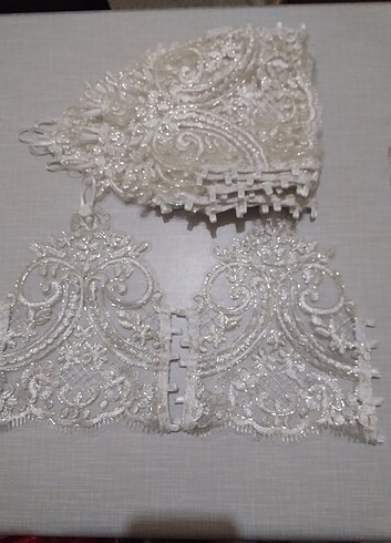 FRANSIZ DANTELİ GELİN NİKÂH ELDİVENİ - Görsel 4