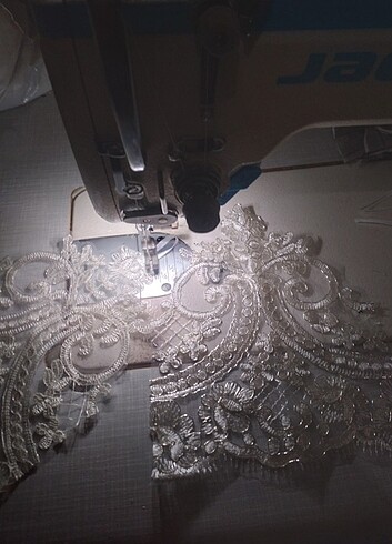 FRANSIZ DANTELİ GELİN NİKÂH ELDİVENİ - Görsel 5