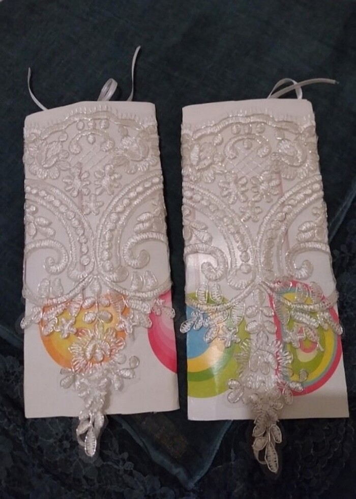 FRANSIZ DANTELİ GELİN NİKÂH ELDİVENİ - Görsel 2