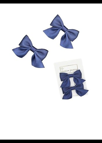 2 ADET Lacivert Fiyonk toka - Görsel 2