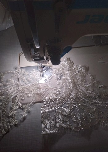 Dantel Detaylı Beyaz Bohem Kadın Eldiveni - Görsel 4