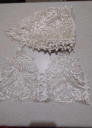 Dantel Detaylı Beyaz Bohem Kadın Eldiveni - Görsel 5