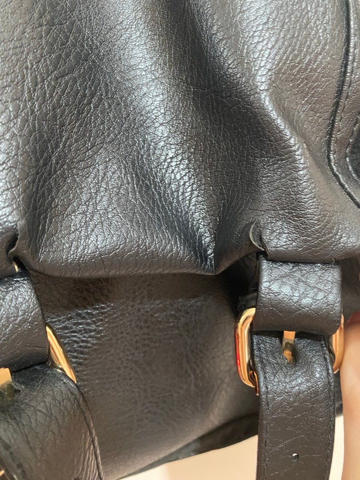 Siyah Deri MAVİ Marka Kadın Sırt Çantası - Görsel 4