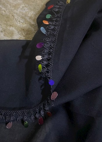 Zincir Detaylı Çok Renkli Bohem Kadın Şal
