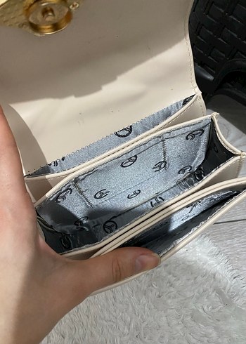 Beyaz Deri Kadın Çanta - Görsel 3