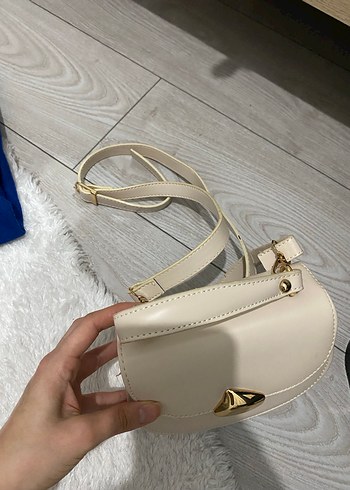 Beyaz Deri Kadın Çanta - Görsel 2