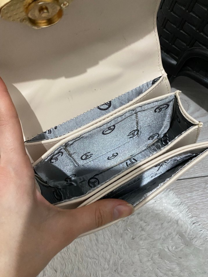 Beyaz Deri Kadın Çanta - Görsel 3