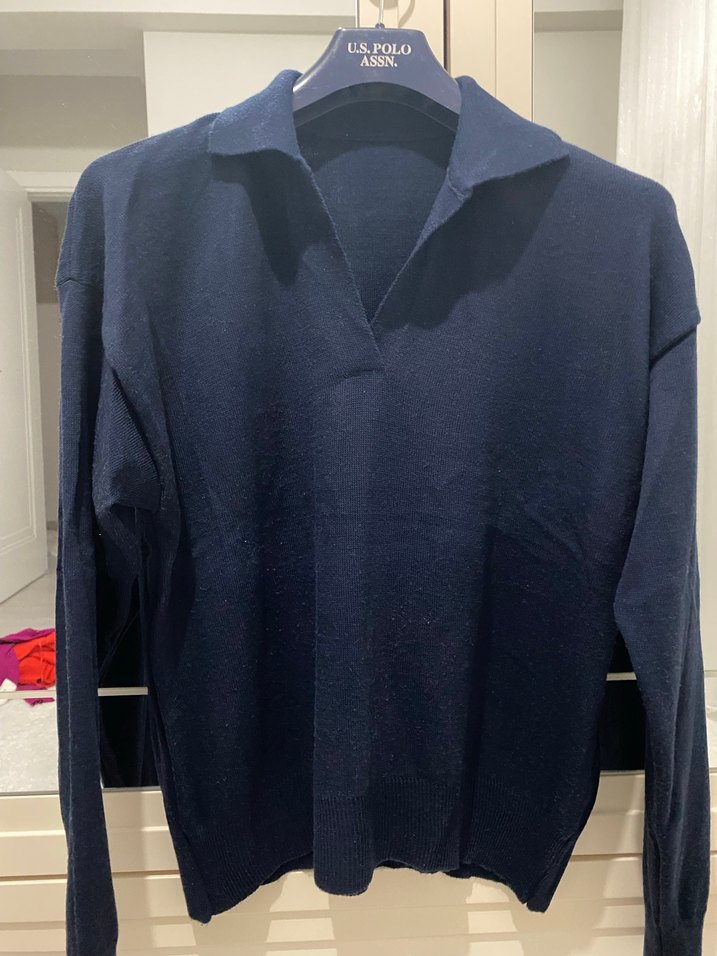 Lacivert Polo Yaka triko - Görsel 2