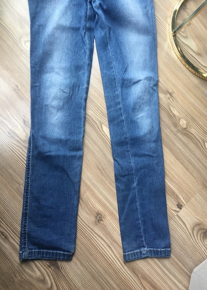 Belden lastikli kot pantolon - Görsel 2