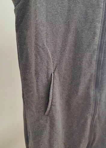 Diğer Fermuarlı Kapşonlu Sweat Yelek