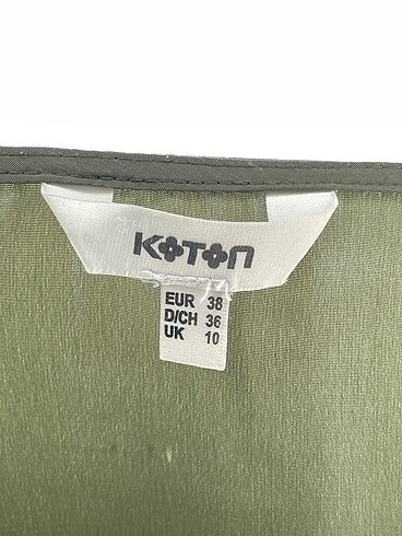 38 Beden haki Renk Koton Bluz %70 İndirimli.