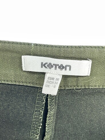 34 Beden haki Renk Koton Mini Şort %70 İndirimli.