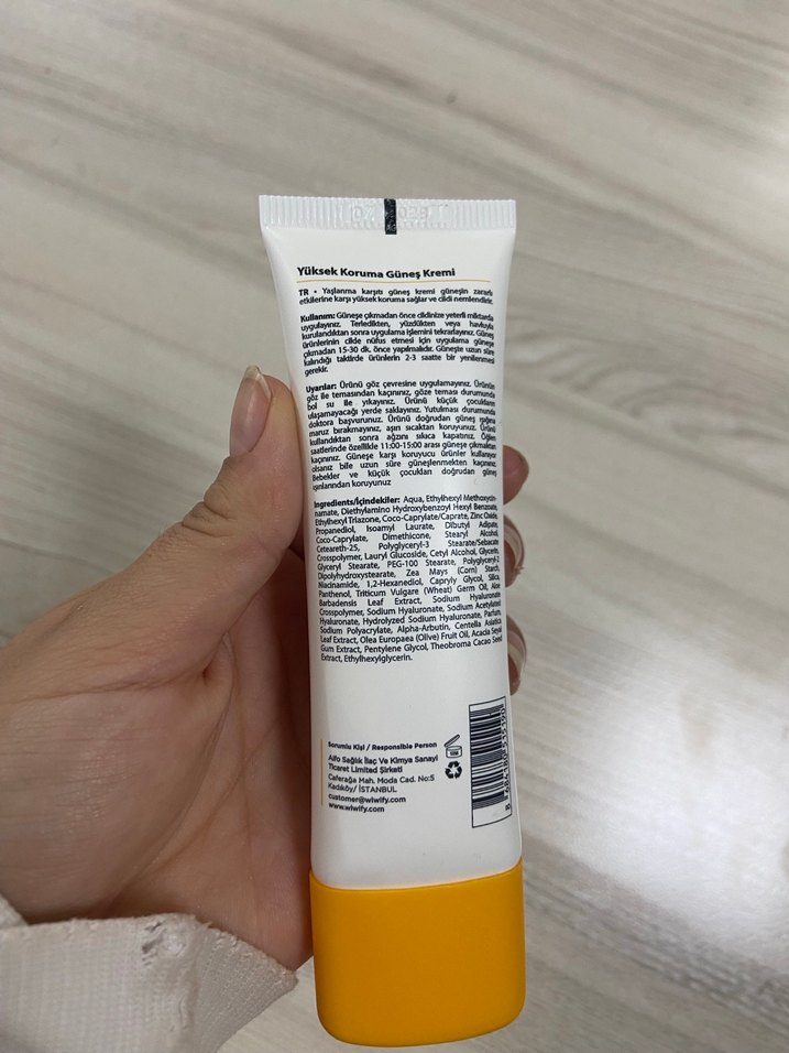 WIWIFY Yüksek Koruma Güneş Kremi SPF 50 - Görsel 3