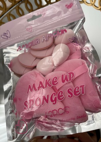 Pastel Pembe Makyaj Süngeri Seti - Görsel 4