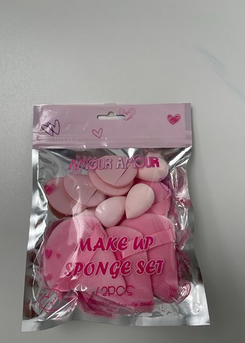 Pastel Pembe Makyaj Süngeri Seti - Görsel 2