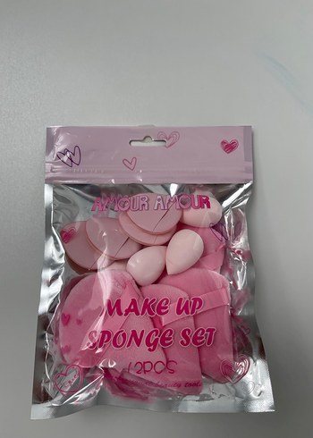 Pastel Pembe Makyaj Süngeri Seti - Görsel 3