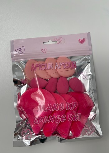 Pastel Pembe Makyaj Sünger Seti - Görsel 3