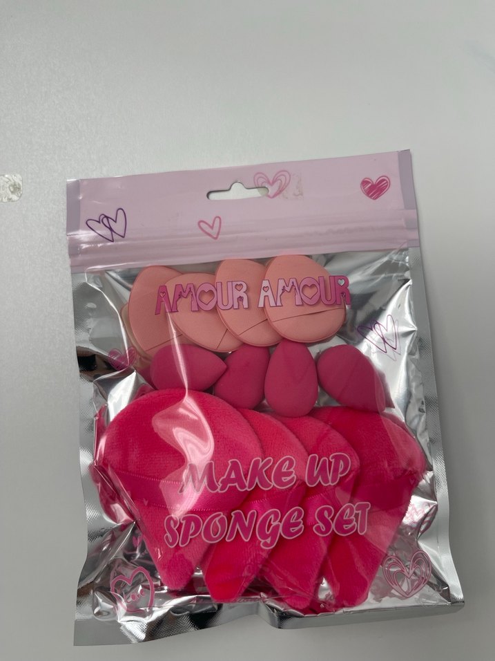 Pastel Pembe Makyaj Sünger Seti - Görsel 2