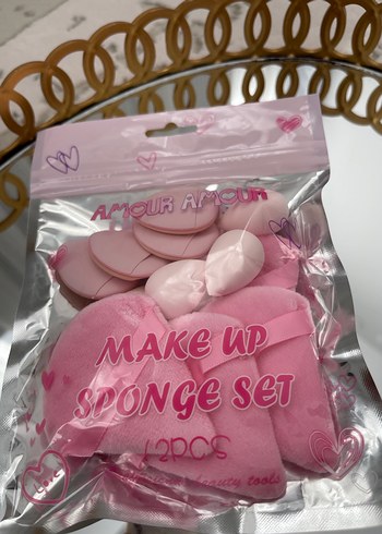 Pembe Makyaj Süngeri Seti 12'li - Görsel 2