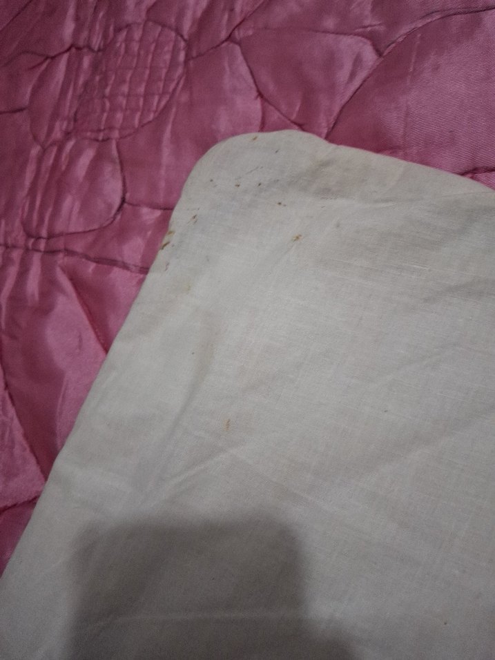 70 yıllık Nakışlı Pembe el emeği seccade - Görsel 2