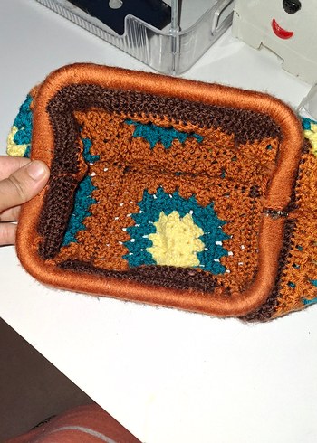 Renkli Desenli kadın portföy çanta - Görsel 2