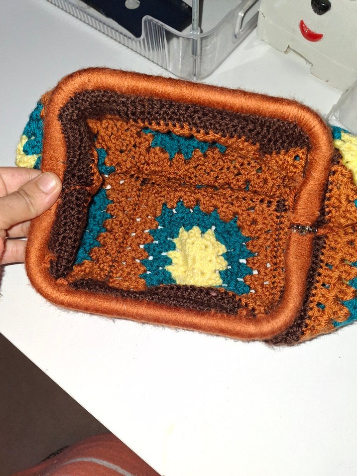 Renkli Desenli kadın portföy çanta - Görsel 2