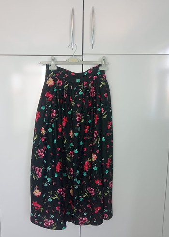 Çiçek Desenli Prenses Model Etek