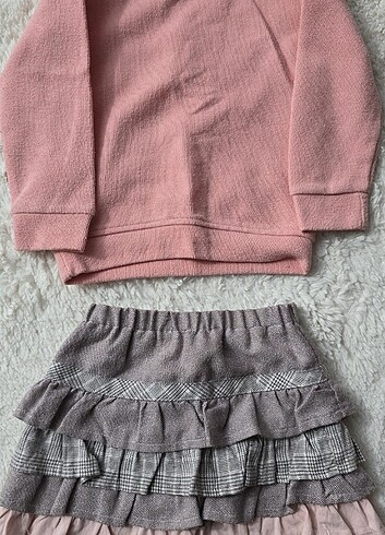 2/3 yaş etek sweat takım - Görsel 5