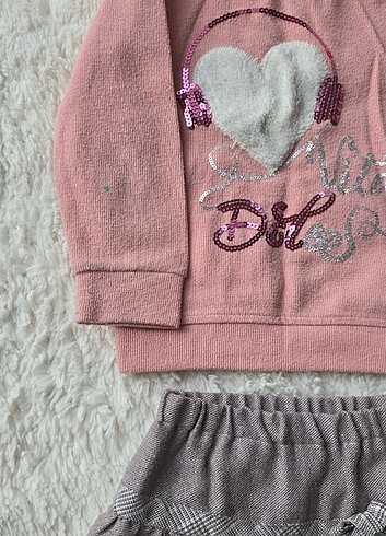 2/3 yaş etek sweat takım - Görsel 6