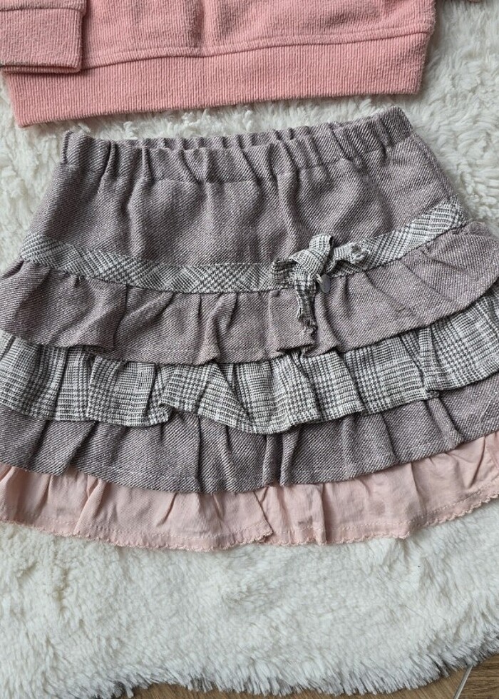 2/3 yaş etek sweat takım - Görsel 2