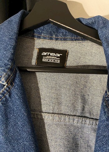 İnce Kemerli Mavi Denim Ceket - Görsel 2