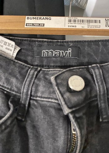 siyah Boy Kadın Kot Pantolon - Görsel 2