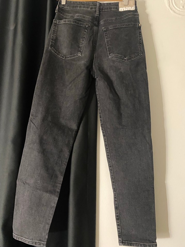 siyah Boy Kadın Kot Pantolon - Görsel 3