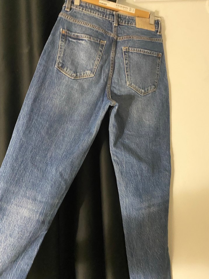Kadın Mavi Denim Regular Fit Jean - Görsel 3