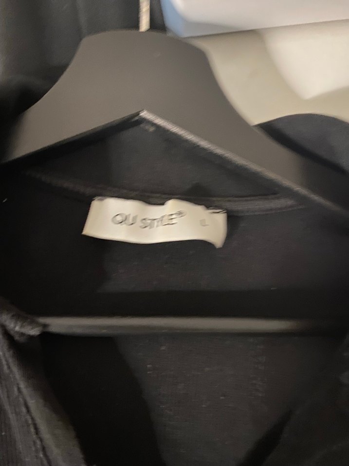 Siyah Kısa Kollu crop Polo Tişört - Görsel 2