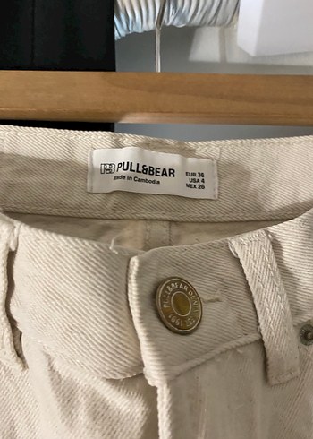 Beyaz Kadın Regular Fit Kot Pantolon - Görsel 2