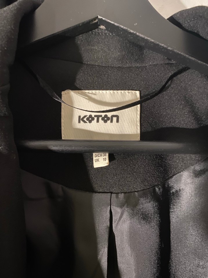 Düğmeli Siyah Kadın Blazer Ceket - Görsel 2