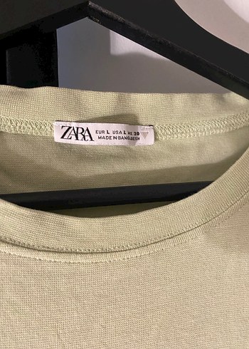 pastel yeşil Kısa Kollu Kadın Tişört - Görsel 2