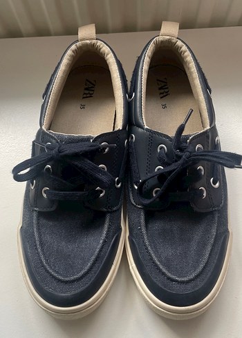Zara Erkek Çocuk Lacivert Denim Sneakers