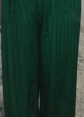 Diğer Zümrüt yeşili kadife pantolon 