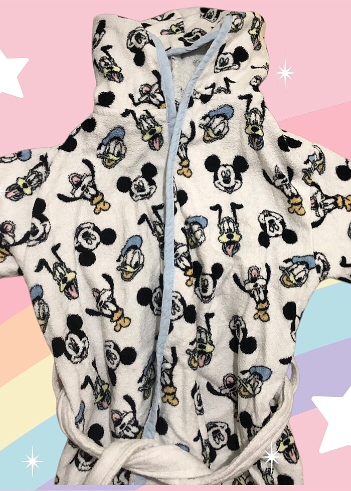 LC WAİKİKİ MİCKEY MOUSE BASKILI BORNOZ - Görsel 3