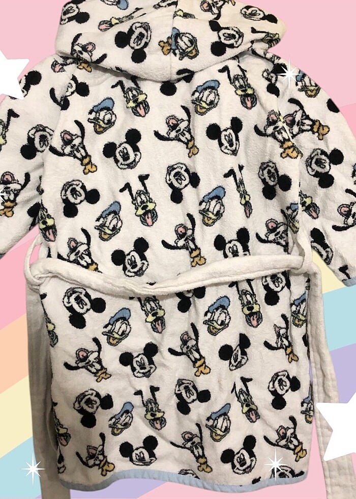 LC WAİKİKİ MİCKEY MOUSE BASKILI BORNOZ - Görsel 5