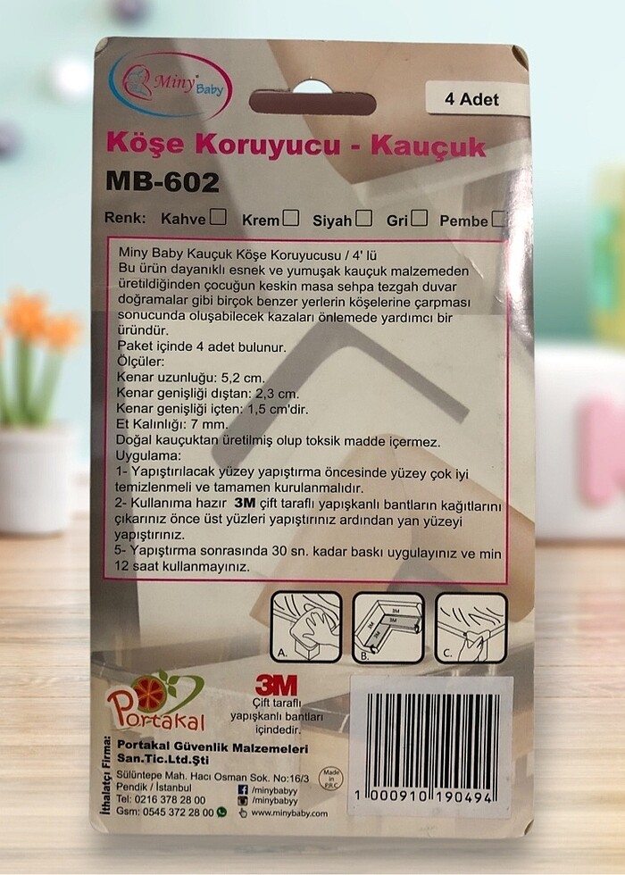 Bebek Güvenliği İçin Köşe Koruyucu - Görsel 3